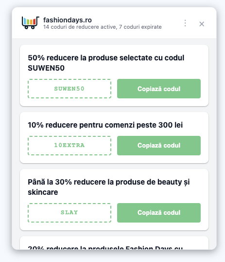 Coupon e codici sconto mostrati automaticamente da xPrice